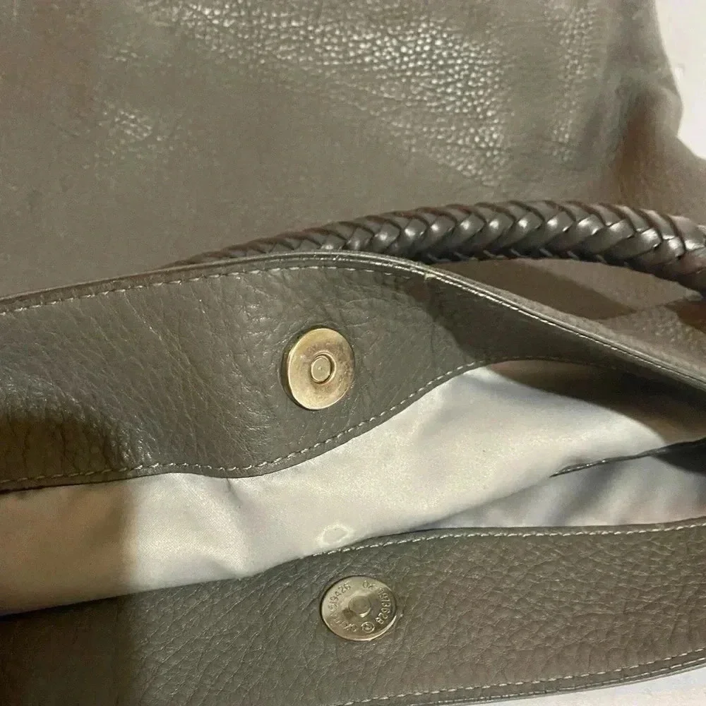Michael kors grey distressed leather hobo/ shoulder handbag